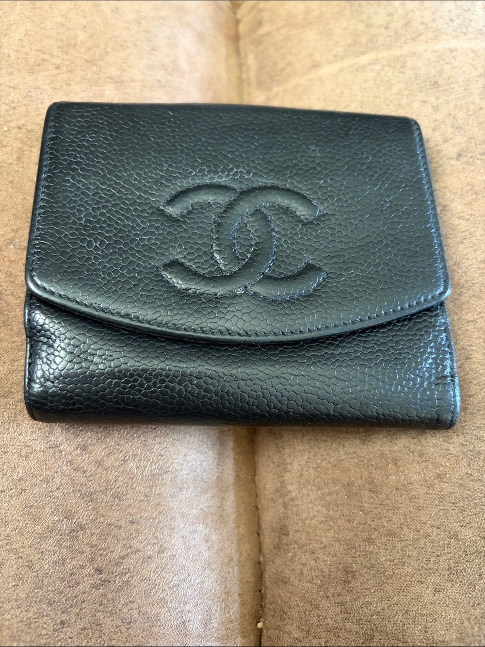 CHANEL  Compact Wallet with COA (callouts read description)